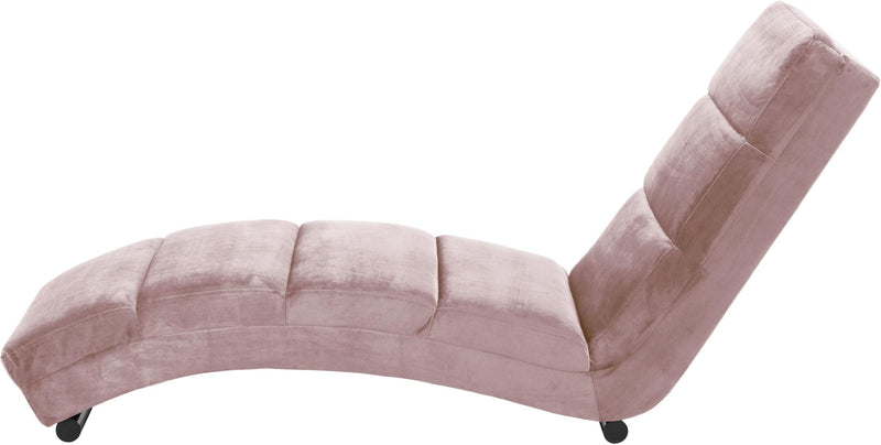 SalesFever Chaiselongue rose Samt