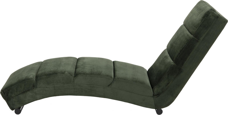SalesFever Chaiselongue waldgrün Samt