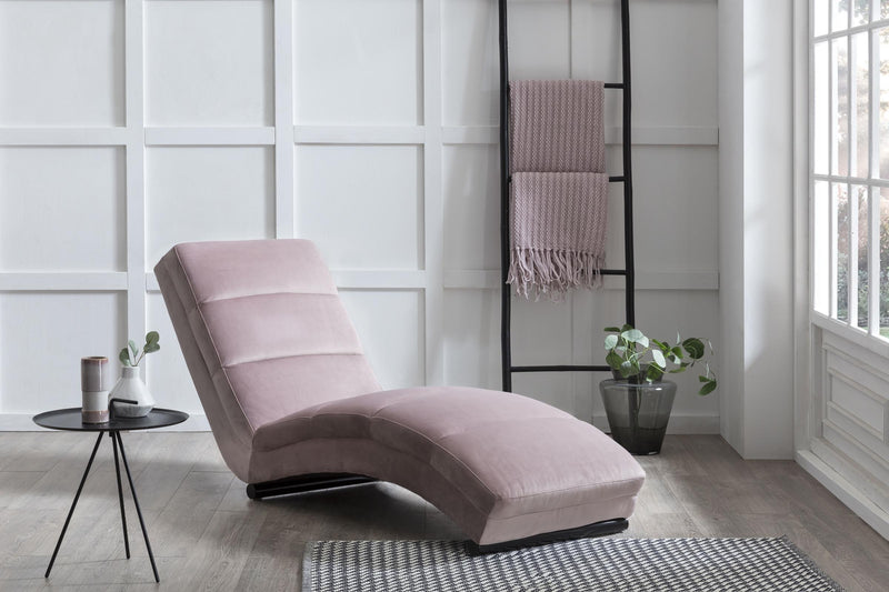 SalesFever Chaiselongue rose Samt