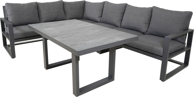 Gartentisch Loungetisch PRATO NEGRO 140 x 85 cm von Lesli Living