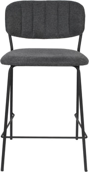 Hocker Tresenhocker JOLIEN BLACK DARK GREY