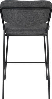 Hocker Tresenhocker JOLIEN BLACK DARK GREY