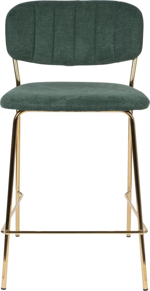 Hocker Tresenhocker JOLIEN GOLD DARK GREEN
