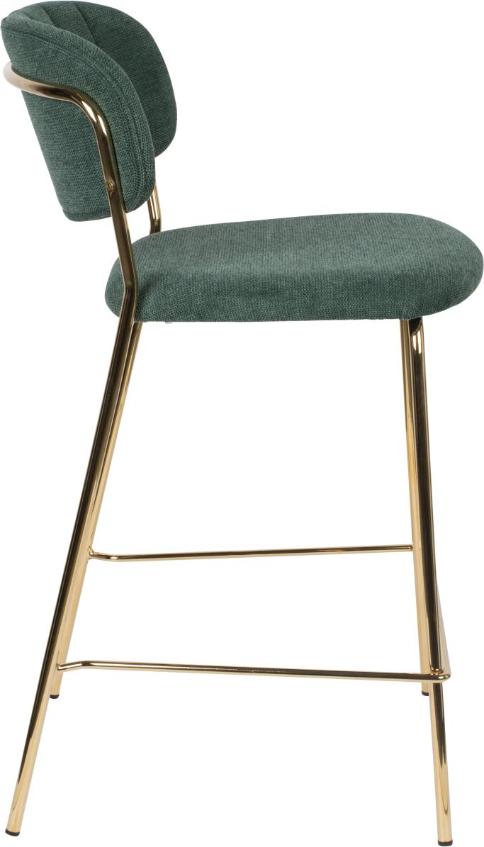 Hocker Tresenhocker JOLIEN GOLD DARK GREEN