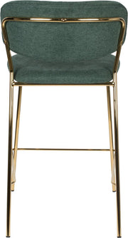 Hocker Tresenhocker JOLIEN GOLD DARK GREEN