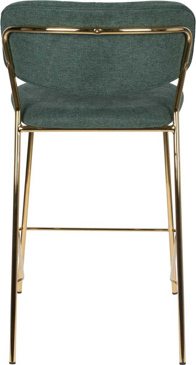 Hocker Tresenhocker JOLIEN GOLD DARK GREEN