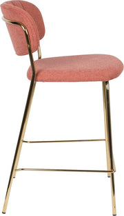 Hocker Tresenhocker JOLIEN GOLD PINK