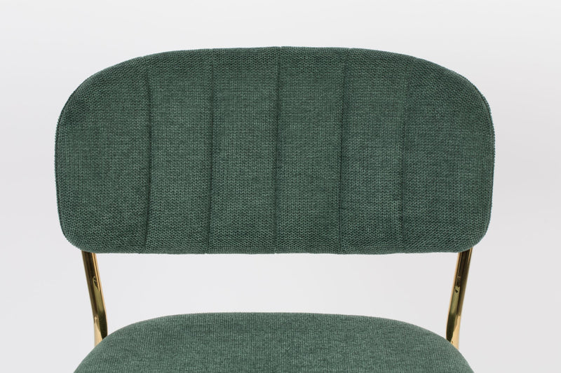 Hocker Tresenhocker JOLIEN GOLD DARK GREEN