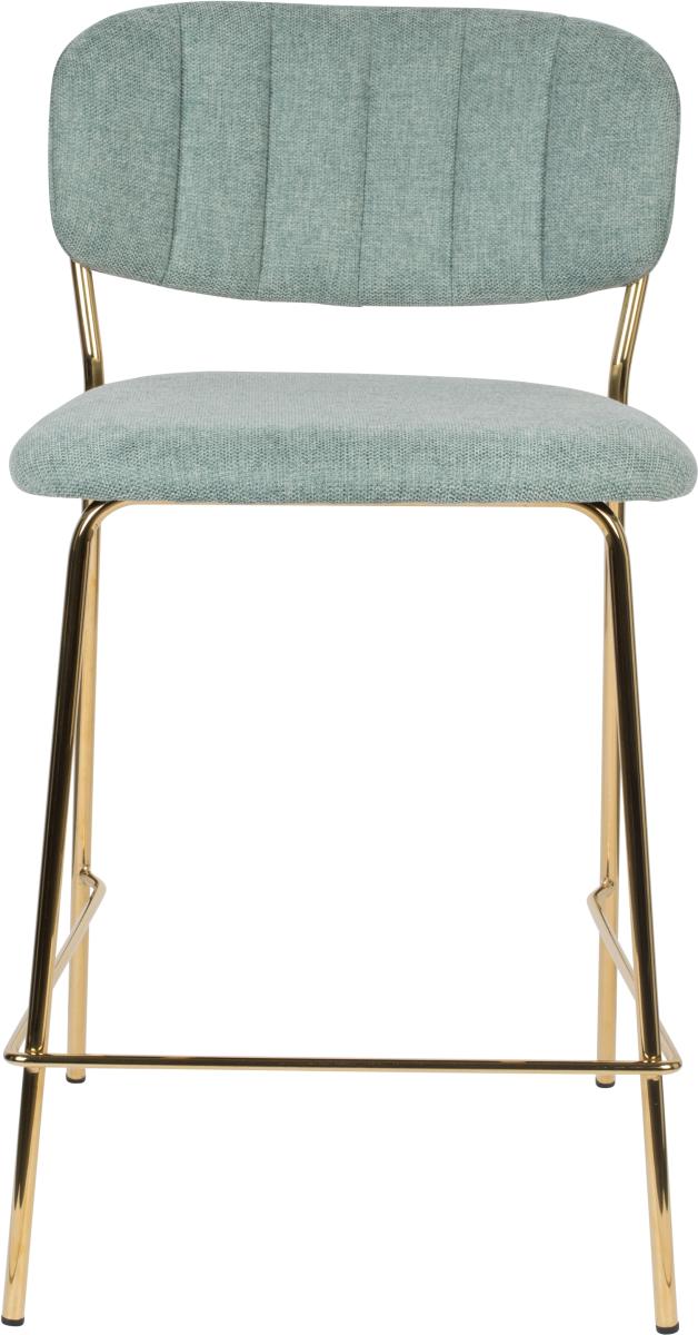 Hocker Tresenhocker JOLIEN GOLD LIGHT GREEN