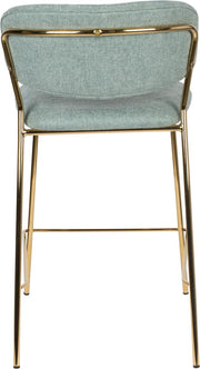 Hocker Tresenhocker JOLIEN GOLD LIGHT GREEN
