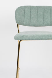 Hocker Tresenhocker JOLIEN GOLD LIGHT GREEN