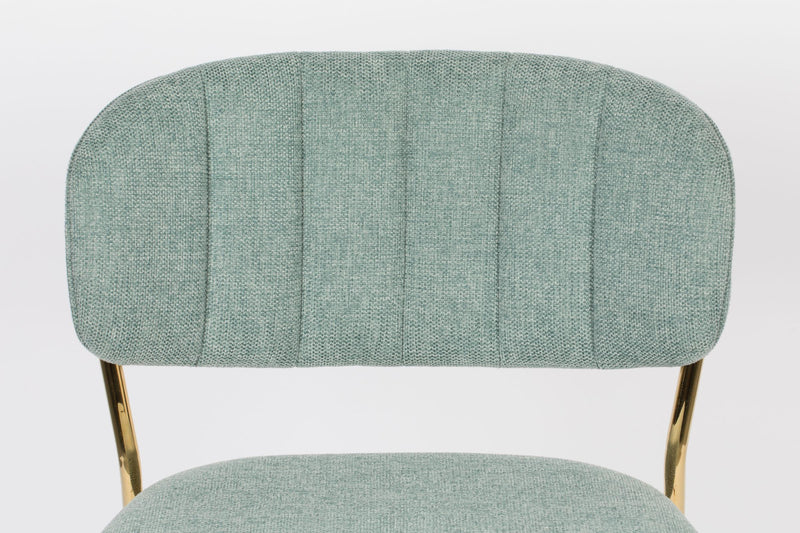 Hocker Tresenhocker JOLIEN GOLD LIGHT GREEN
