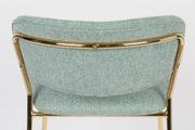 Hocker Tresenhocker JOLIEN GOLD LIGHT GREEN