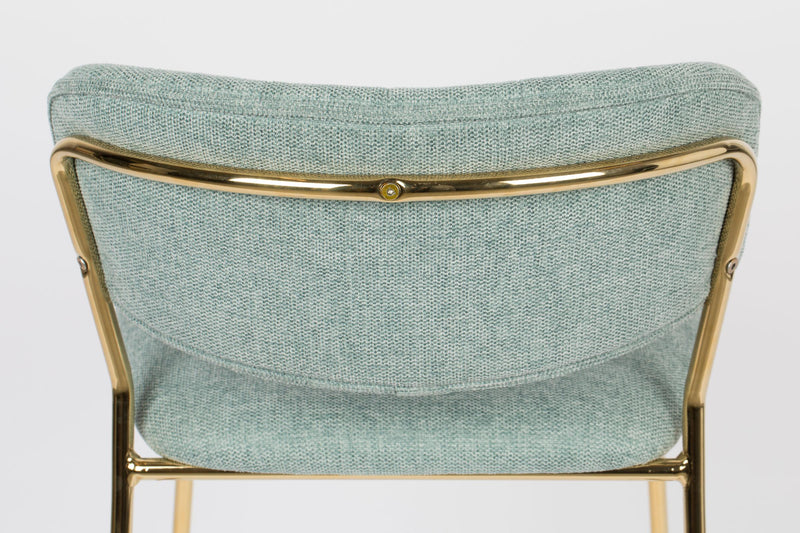 Hocker Tresenhocker JOLIEN GOLD LIGHT GREEN