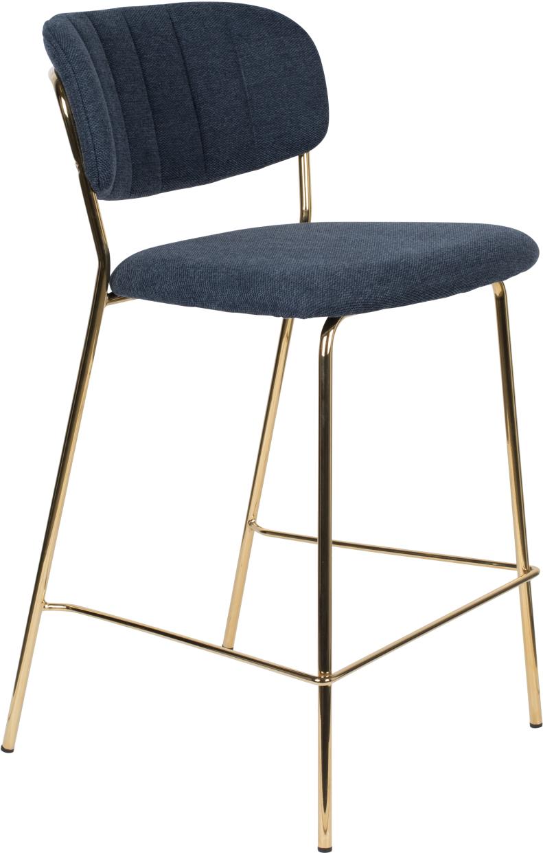 Hocker Tresenhocker JOLIEN GOLD DARK BLUE