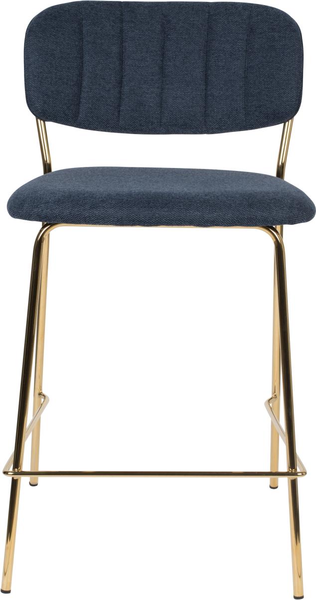 Hocker Tresenhocker JOLIEN GOLD DARK BLUE