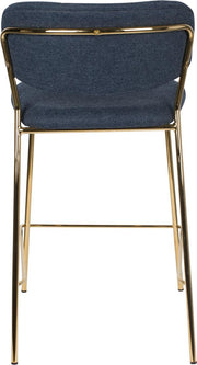 Hocker Tresenhocker JOLIEN GOLD DARK BLUE