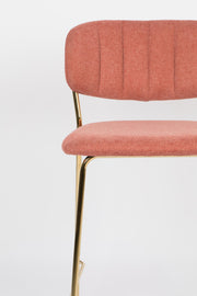 Hocker Tresenhocker JOLIEN GOLD PINK