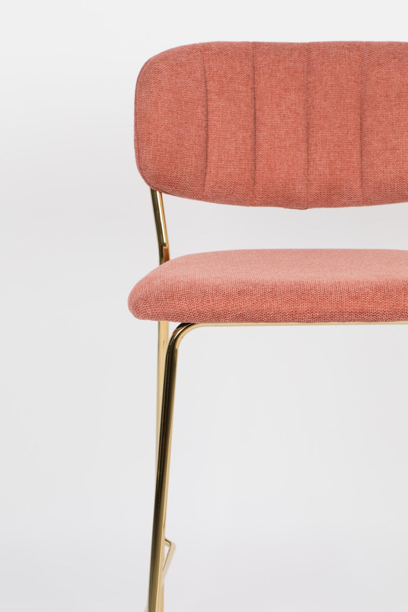 Hocker Tresenhocker JOLIEN GOLD PINK