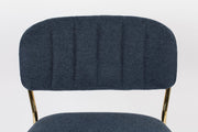 Hocker Tresenhocker JOLIEN GOLD DARK BLUE