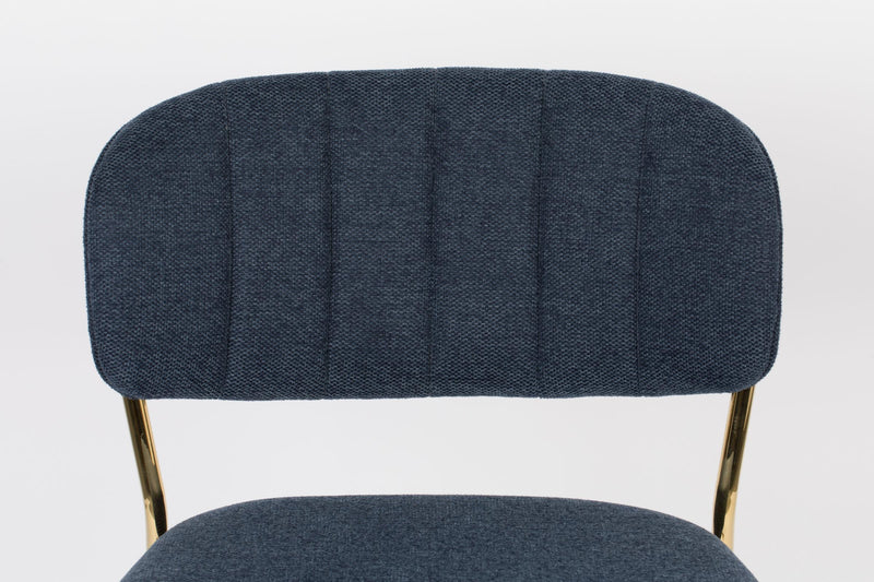 Hocker Tresenhocker JOLIEN GOLD DARK BLUE