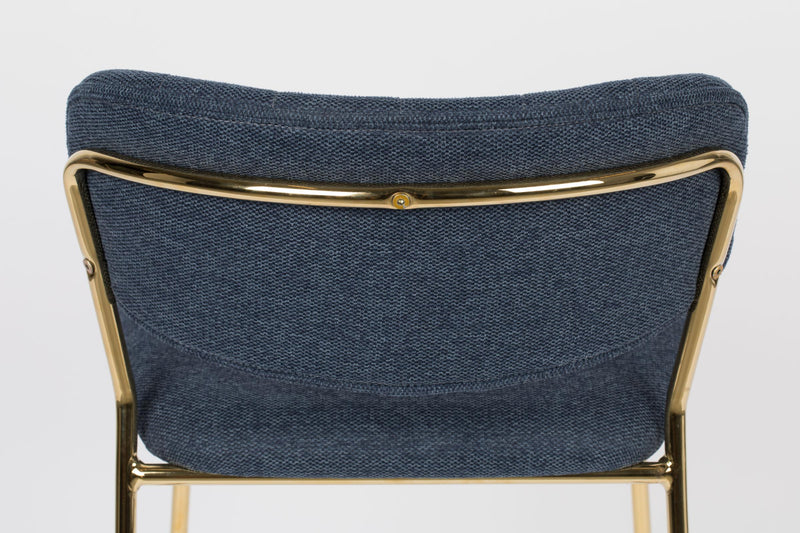 Hocker Tresenhocker JOLIEN GOLD DARK BLUE
