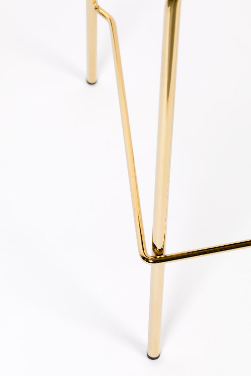Hocker Tresenhocker JOLIEN GOLD DARK BLUE