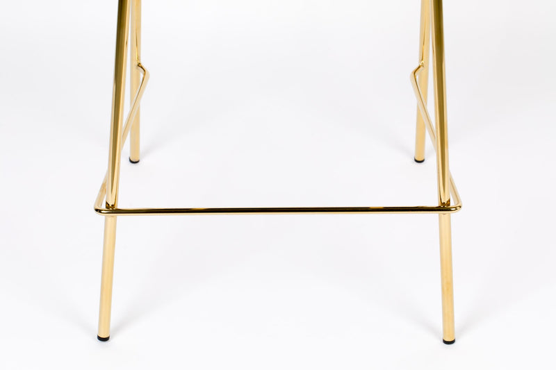 Hocker Tresenhocker JOLIEN GOLD DARK BLUE
