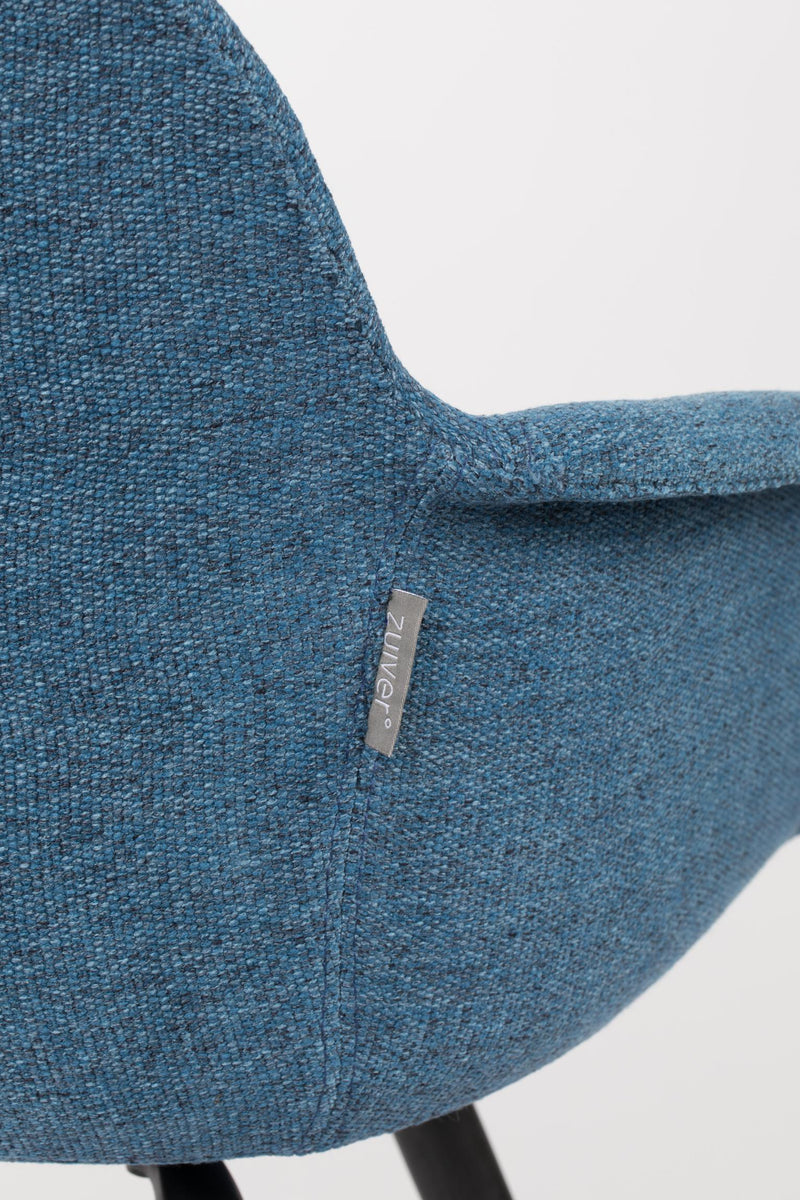 Esszimmerstuhl ALBERT KUIP SOFT mit Armlehne in Blau