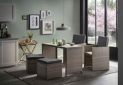 Garten Sitzgruppe Gartenbar 9-teilig Polyrattan mit Kissen