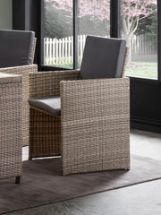 Garten Sitzgruppe Gartenbar 9-teilig Polyrattan mit Kissen