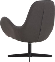 SalesFever Sessel mit Drehfunktion und extra dickem Sitzkissen in Dunkelgrau