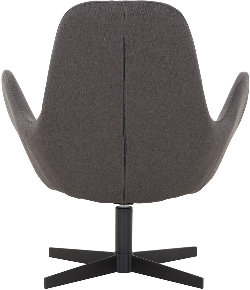 SalesFever Sessel mit Drehfunktion und extra dickem Sitzkissen in Dunkelgrau