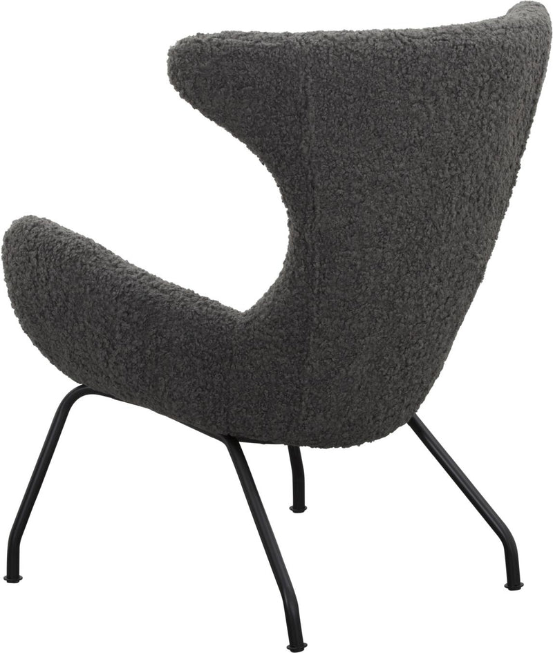 SalesFever Relaxsessel Teddyfell grau