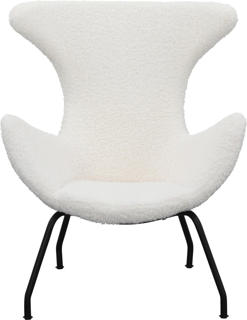 SalesFever Relaxsessel Teddyfell weiß