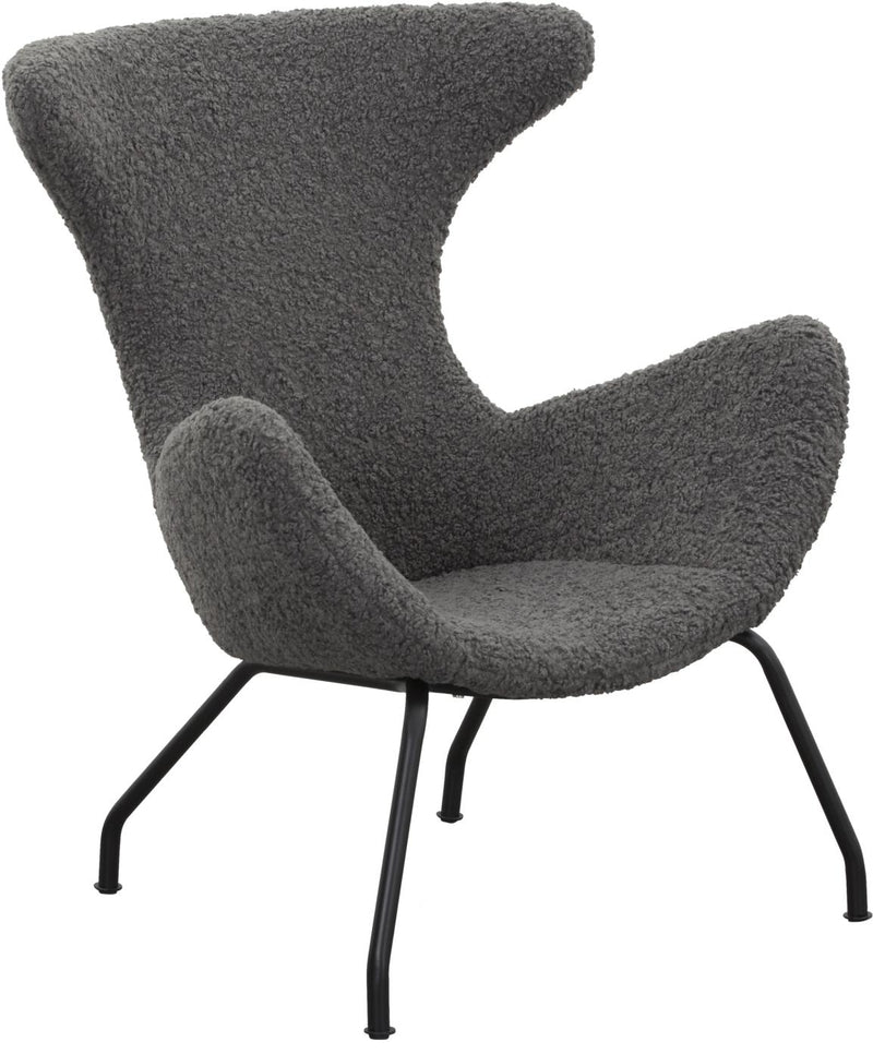 SalesFever Relaxsessel Teddyfell grau