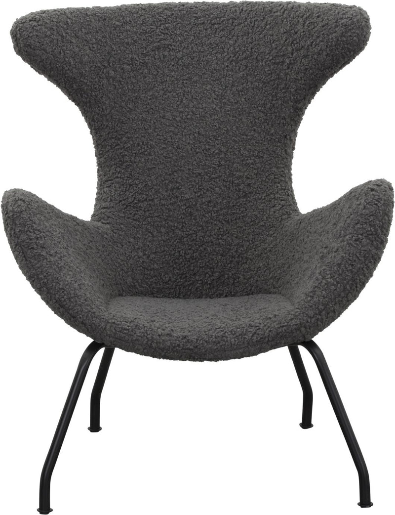 SalesFever Relaxsessel Teddyfell grau