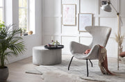 SalesFever Relaxsessel Sessel mit Texturstoff in Grau