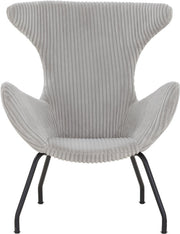 SalesFever Relaxsessel Sessel mit Texturstoff in Grau