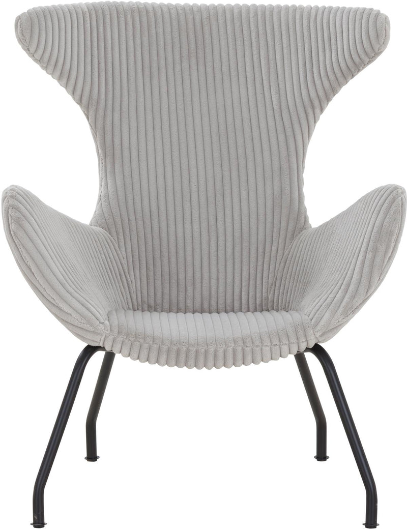 SalesFever Relaxsessel Sessel mit Texturstoff in Grau