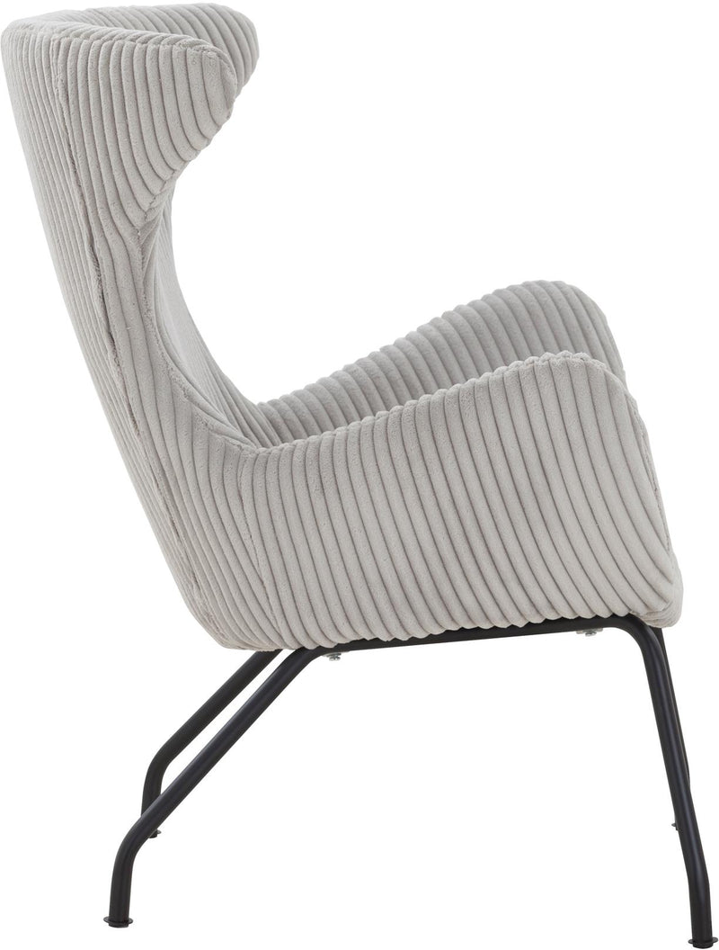 SalesFever Relaxsessel Sessel mit Texturstoff in Grau