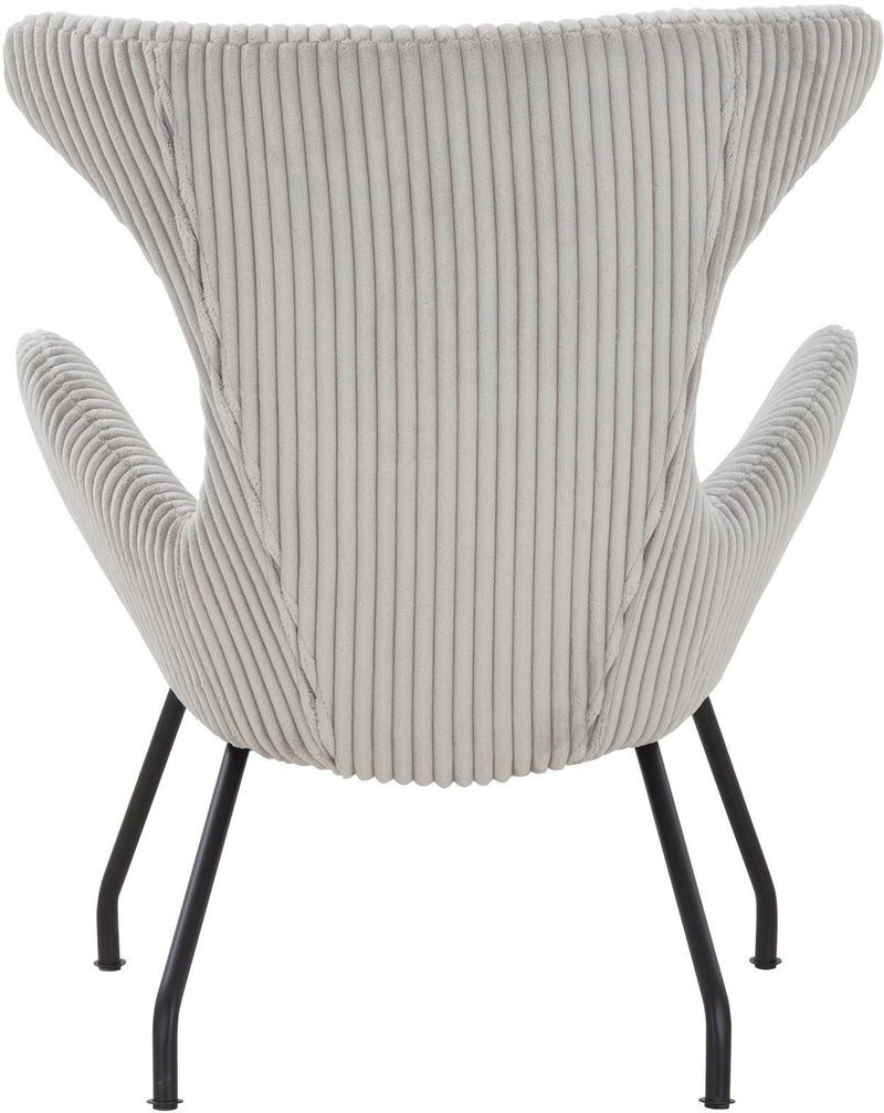 SalesFever Relaxsessel Sessel mit Texturstoff in Grau