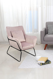 SalesFever Relaxsessel mit Samtbezug Rose