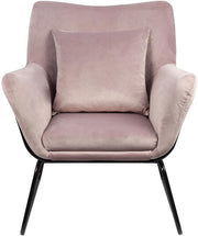 SalesFever Relaxsessel mit Samtbezug Rose