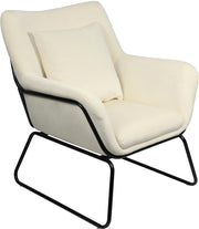 SalesFever Relaxsessel mit Samtbezug Beige