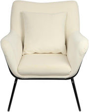 SalesFever Relaxsessel mit Samtbezug Beige