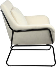 SalesFever Relaxsessel mit Samtbezug Beige