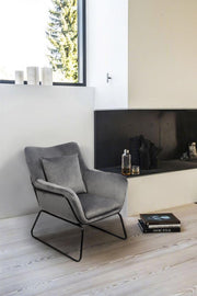 SalesFever Relaxsessel Sessel mit Samtbezug in verschiedenen Farben