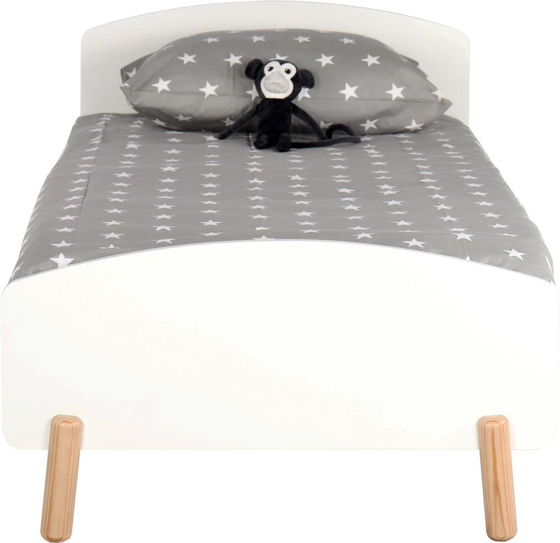 Kinderbett Lizzi 90 x 200 im skandinavischen Design mit Lattenrost