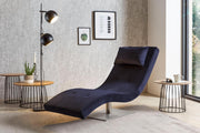 SalesFever Relaxliege Samt blau